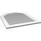 Ekena Millwork Octagonal Top Surface Mount PVC Gable Vent: Functional, w/ 3-1/2"W x 1"P Standard Frame, 32"W x 40"H GVPOT32X4001SF - alternate 2